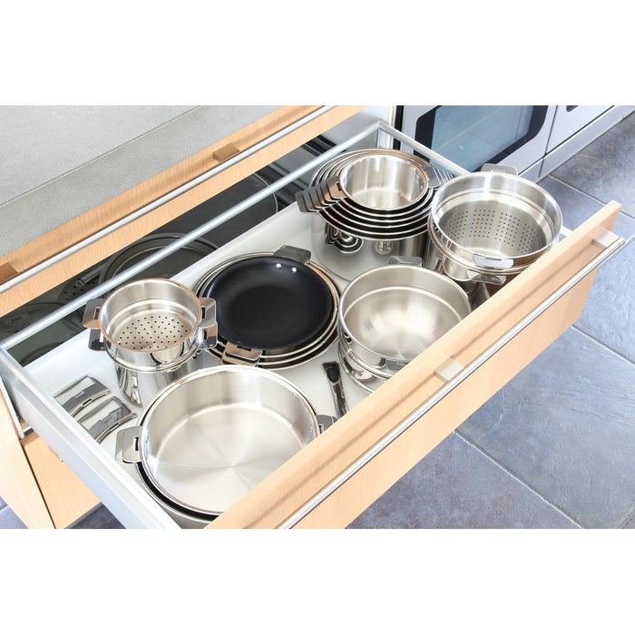 Cristel Casteline Stainless-Steel 12 Piece Cookware Set - STQMP12KPC