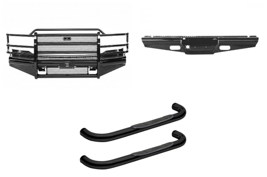 2004 Ford F250 Superduty Complete Protection Kit - Ranch Hand + Westin Steps