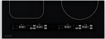 Sharp - 24 in. Induction Cooktop with Side Accessories - SCH2443GB