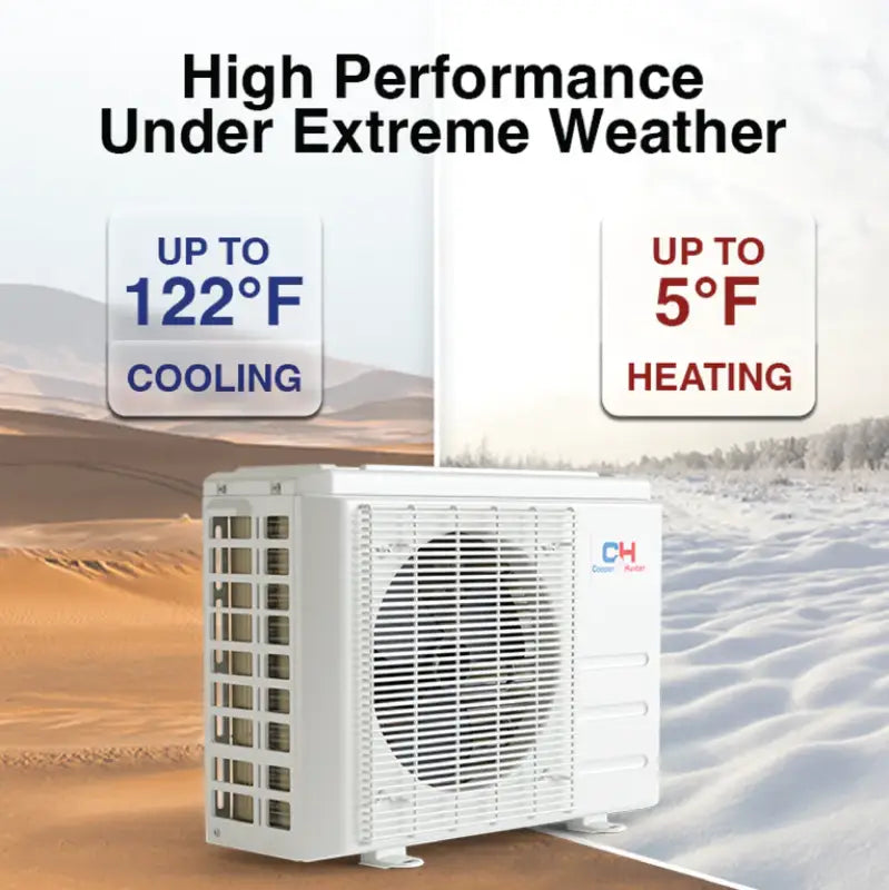 Cooper & Hunter MIA 6,000 BTU Single Zone Wall Mount, 115V, R454B - Ductless Mini Split Air Conditioner Heat Pump