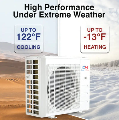 Cooper & Hunter 9,000 BTU 115V Ductless Mini Split AC Wall Mounted Olivia Series Heat Pump