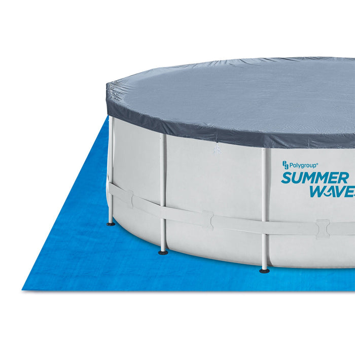 Summer Waves Elite 18ft x 48in Metal Frame Above Ground Pool Set w/ Filter Pump - 202967