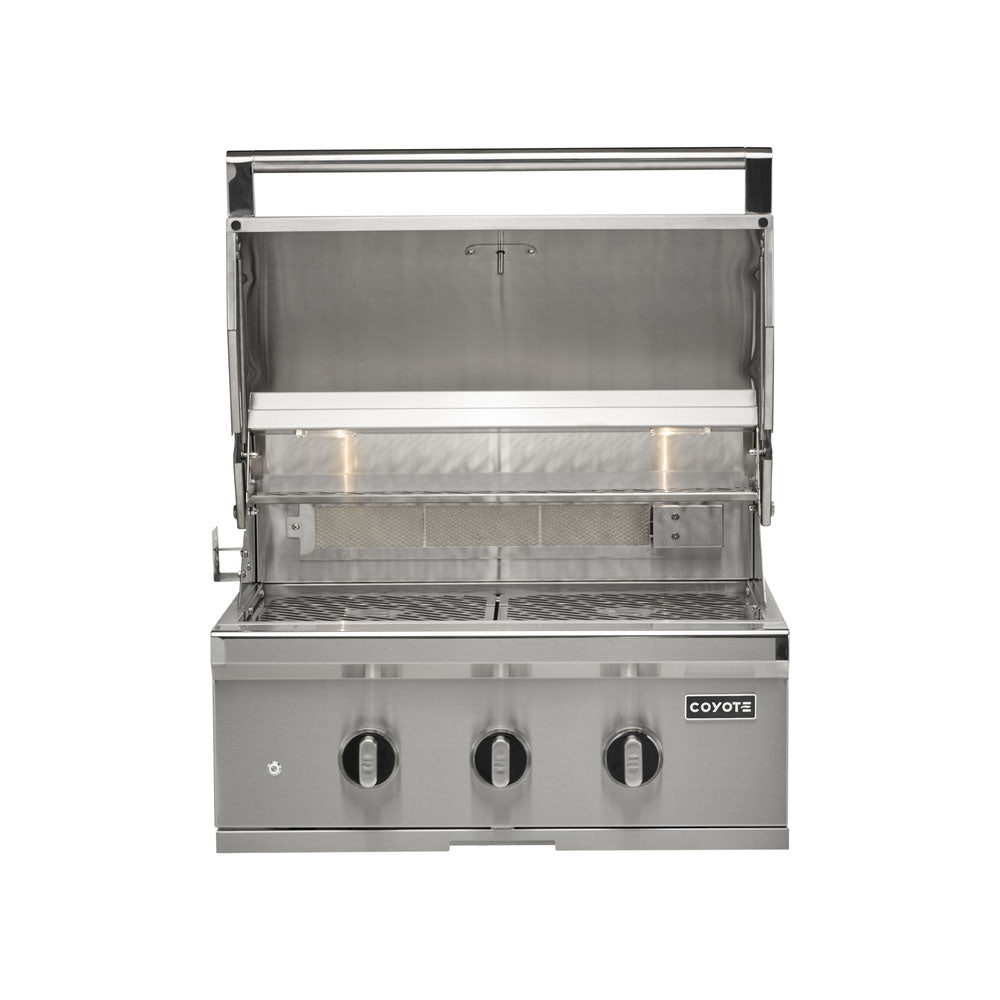 Coyote SL-Series 30" Built-In Grill with Sear Zone & Rotisserie - C3SL30