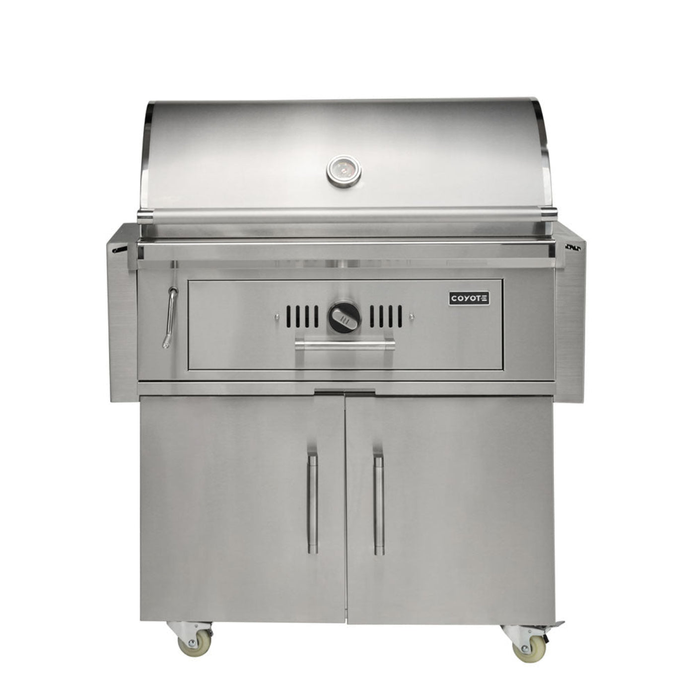 Coyote 36" Charcoal Grill on Cart - C3CH36+C3CH36CT