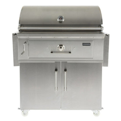 Coyote 36" Charcoal Grill With Cart - C1CH36+C1CH36CT