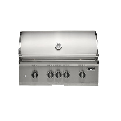 Coyote SL-Series 36" Gas Grill on Cart with Sear Zone & Rotisserie - C3SL36+C3S36CT
