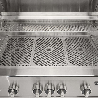 Coyote SL-Series 36" Gas Grill on Cart with Sear Zone & Rotisserie - C3SL36+C3S36CT
