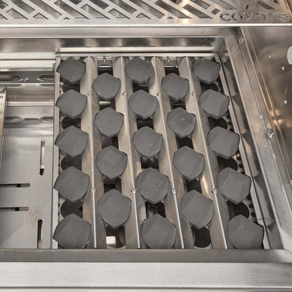 Coyote SL-Series 36" Gas Grill on Cart with Sear Zone & Rotisserie - C3SL36+C3S36CT