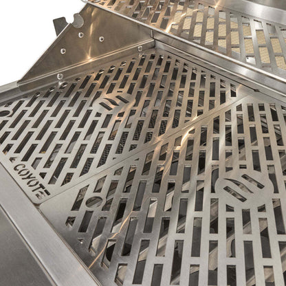 Coyote SL-Series 36" Gas Grill on Cart with Sear Zone & Rotisserie - C3SL36+C3S36CT