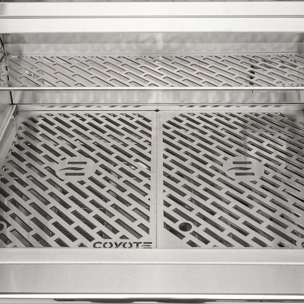 Coyote SL-Series 36" Gas Grill on Cart with Sear Zone & Rotisserie - C3SL36+C3S36CT