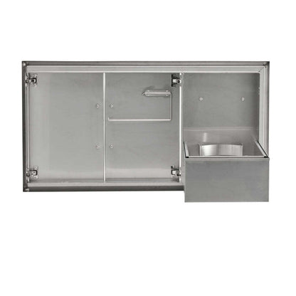Coyote 45" Double Access Doors With Roll Out Trash - C3-CDPOD