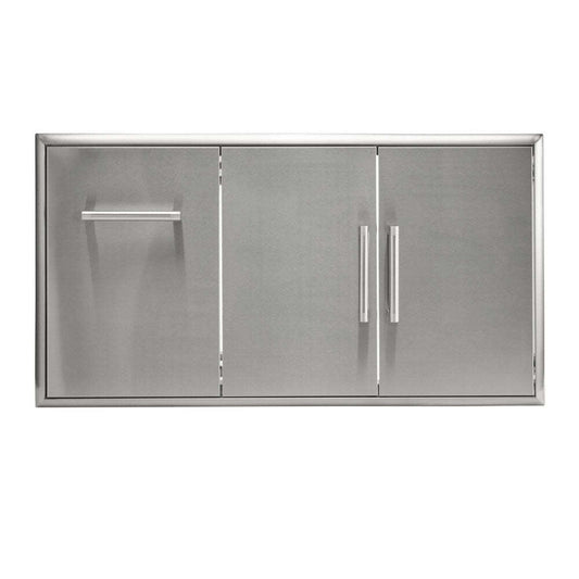 Coyote 45" Double Access Doors With Roll Out Trash - C3-CDPOD