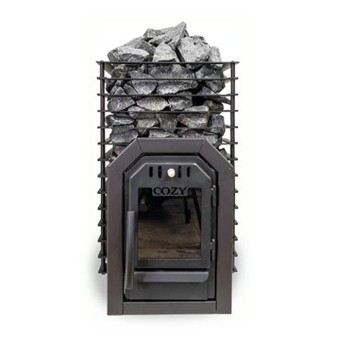 Cozy Heat Quattro Thru-Wall Wood Burning Sauna Stove - 4745010348266