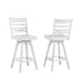 ECI Furniture Bianca Asbury Swivel 30" Bar Stool with Wood Seat Set of 2 - EC-1060-01-BS2