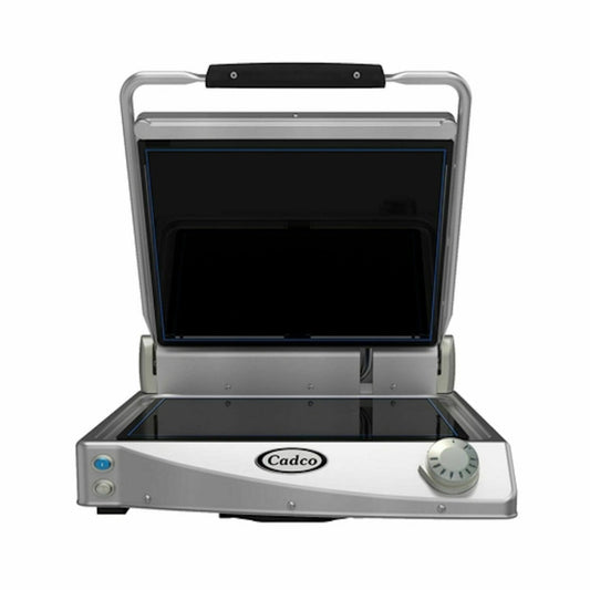 Cadco CPG-15F 15-3/4" Jumbo Single Smooth-Top Clamshell Grill - CDCPG15F