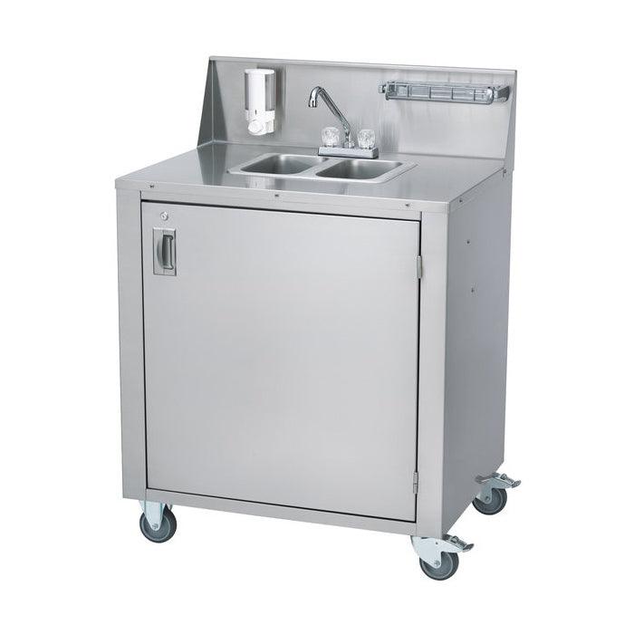 Crown Verity 34" x 25" CV-PHS-2 Dual Bowl Hot/Cold Portable Hand Sink - CVPHS-2