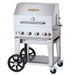 Crown Verity CV-MCB-30RDP 30" Mobile BBQ Grill with Roll Dome Package - Liquid Propane - MCB-30RDP-LP