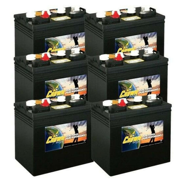 Crown 8 Volt Golf Cart Battery CR-150 8V/150Ah 6 Pack, 48V - CR-150-6x