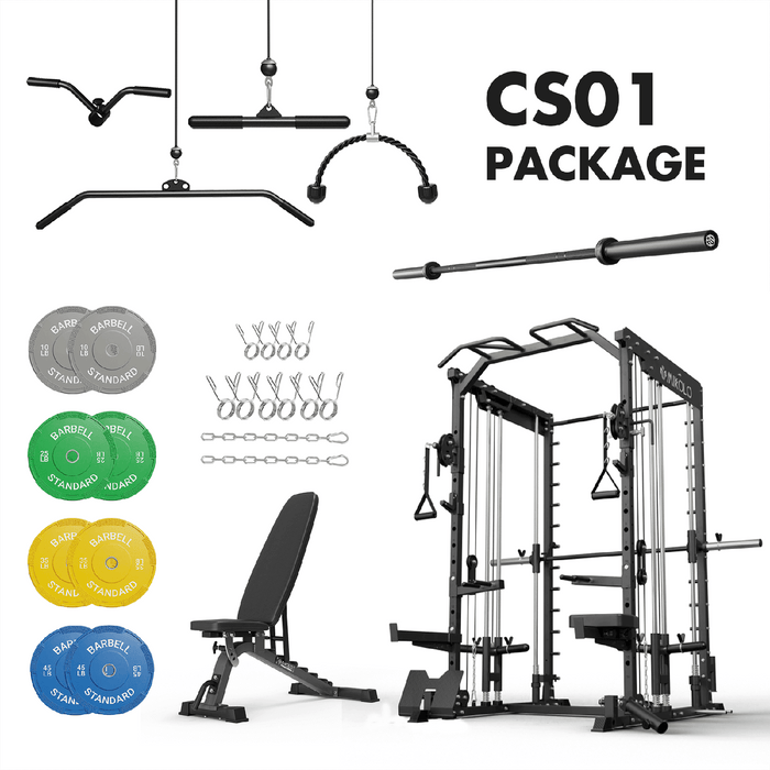 Mikolo Fitness CS01 Home Gym Package - HP-CS01-BRR