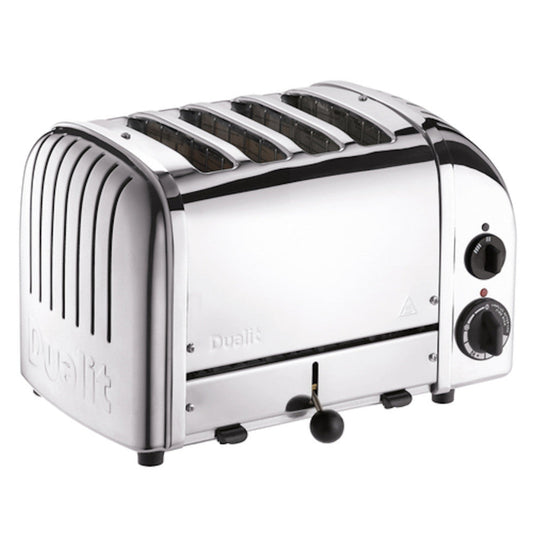 Cadco CTS-4(220) Stainless Steel Pop-Up Toaster - 220V - CDCTS4220