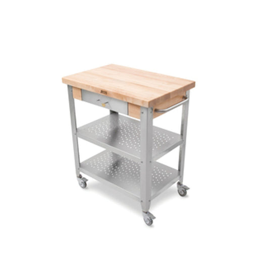 John Boos CUCE30 Northern Hard Rock Maple Cucina Elegante Cart - JBCUCE30