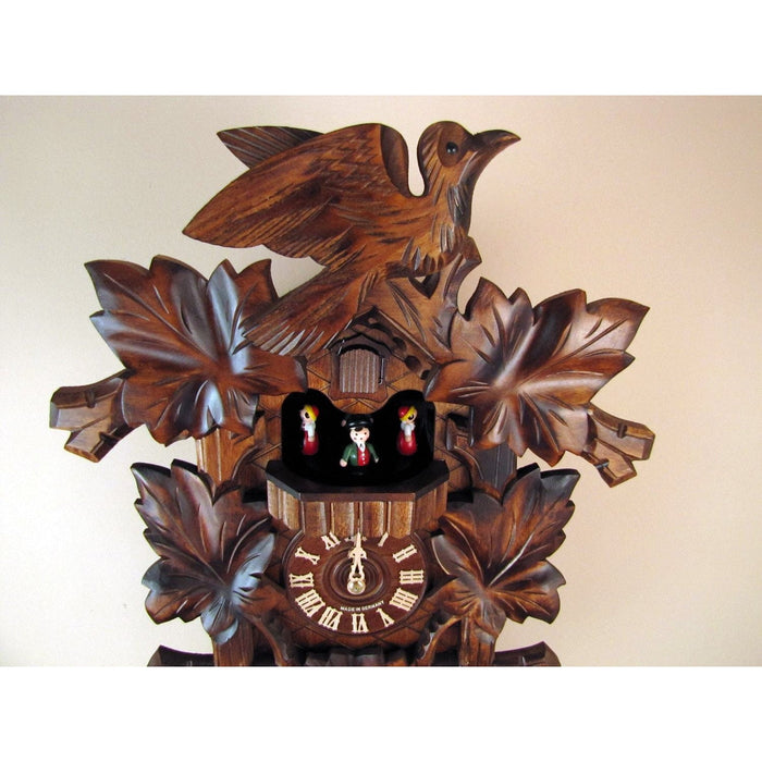 Sternreiter Bird and Leaf Black Forest Mechanical Cuckoo Clock - 8301