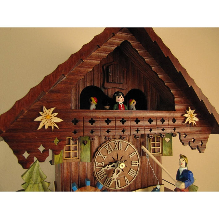 Sternreiter Fisherman Black Forest Mechanical Cuckoo Clock - 1383