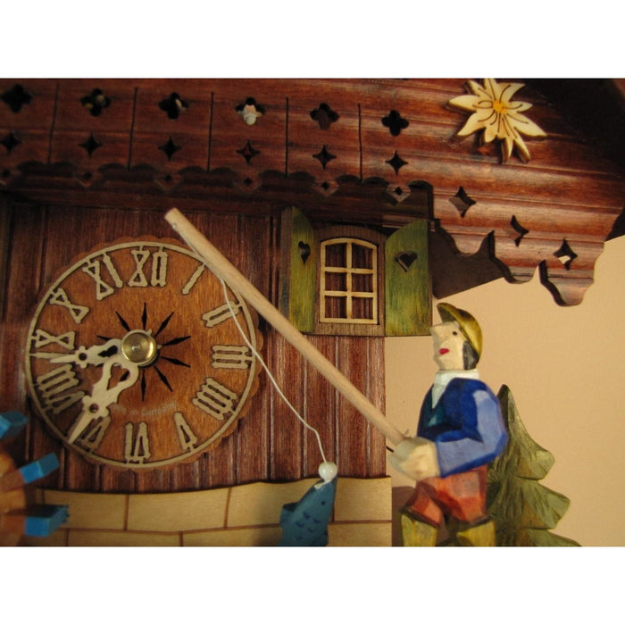 Sternreiter Fisherman Black Forest Mechanical Cuckoo Clock - 1383