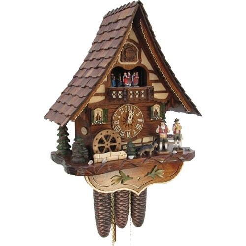 Sternreiter Trumpet and Drums Black Forest Mechanical Cuckoo Clock - 8306