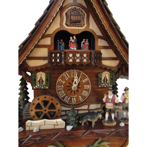 Sternreiter Trumpet and Drums Black Forest Mechanical Cuckoo Clock - 8306