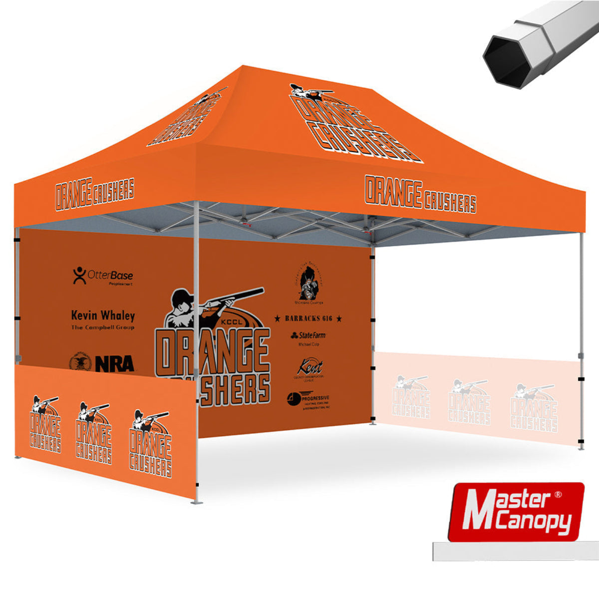 Mastercanopy Premium+Series- Custom 10x15 Heavy Duty Pop-up Personalized Canopy Tent - 9USSE6224M22CT0499FU2