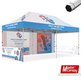 Mastercanopy Premium+Series- Custom 10x20 Heavy Duty Pop-up Personalized Canopy Tent - 9USSE6224M22CT0499FX2