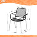 Midtown Concept Rinjani Big Rectangular Teak Table & 8 Oberon Grey Chairs With Cushions - RINJBIG_8OBE_GR