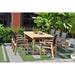 Midtown Concept Klarion Teak Table & Fortuna Arm Chairs - KLARION_6FORT