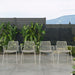 Midtown Concept Klarion Teak Table & 8 Oberon Grey Chairs With Cushions - KLAR_8OBE_GR