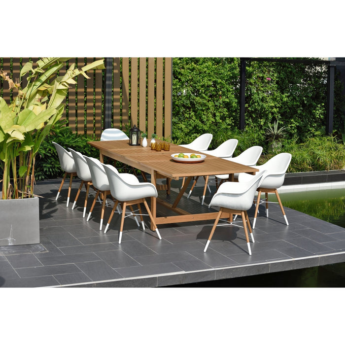 Midtown Concept Leyland Lot Table & Chamonix Carver Armchair - LEYLOT_8CHAMARM