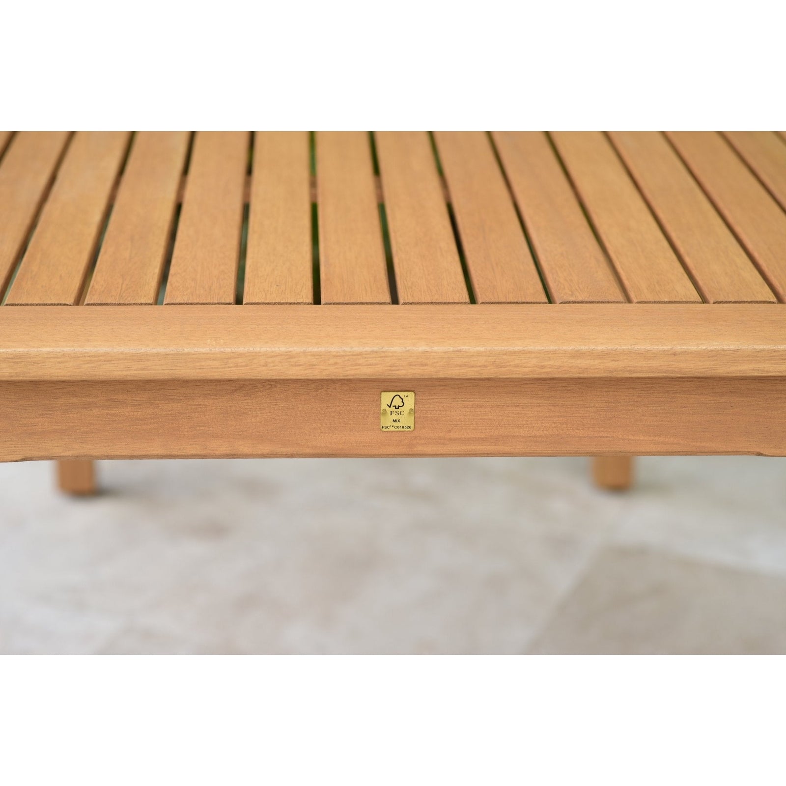 Midtown Concept Orlando Teak Finish Table & Oberon Black Chairs With Cushions - ORL_4OBE_BK