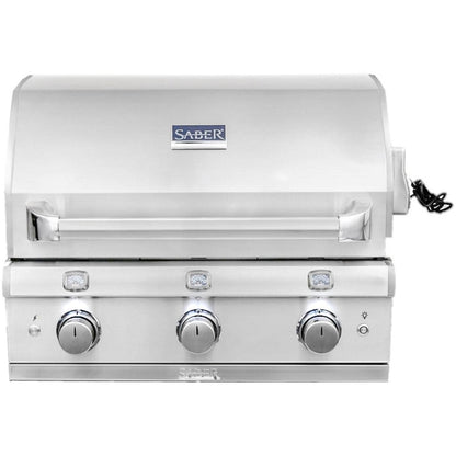 Saber Grills: Elite 3-Burner Built-In Grill (NG) - R50SB1517