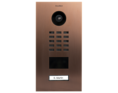 DoorBird D2101V IP Video Door Station, 1 Call Button in Bronze