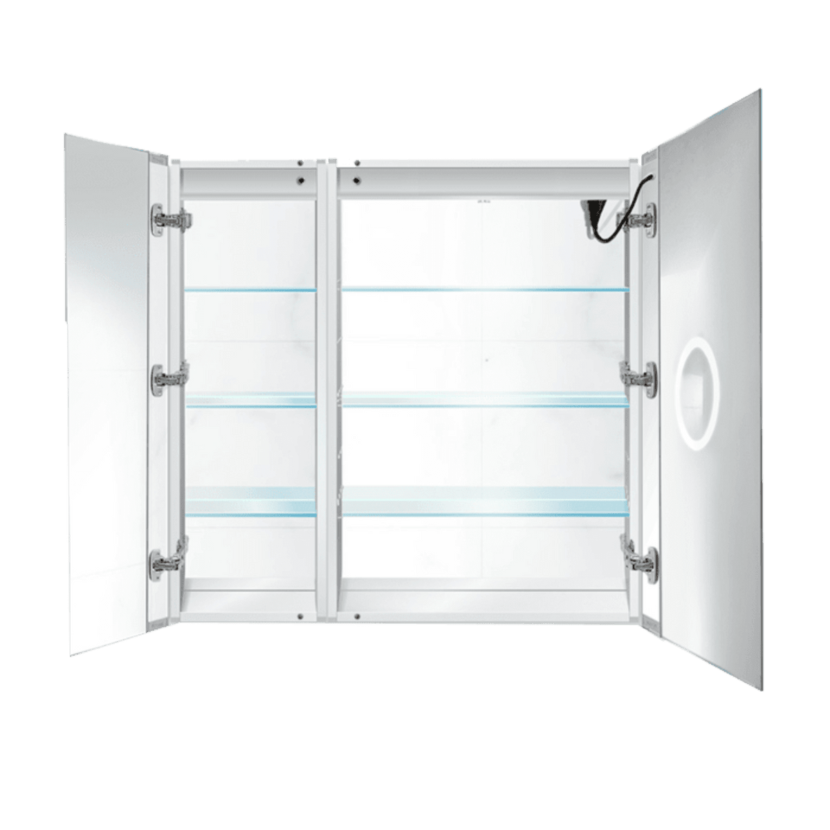 Krugg Svange 3636R 36" X 36" LED Bi-View Medicine Cabinet with Dimmer & Defogger SVANGE3636R