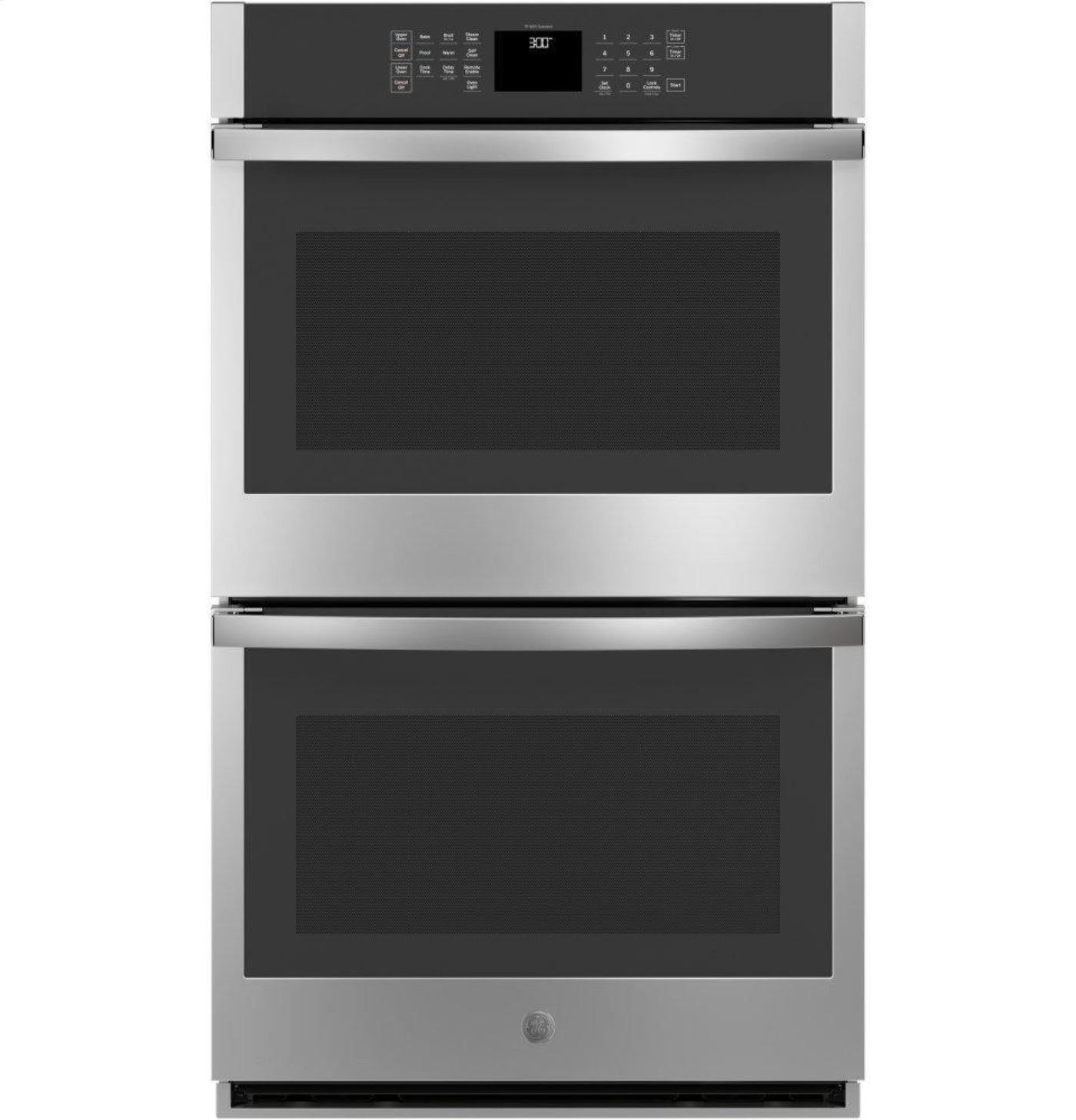 GE APPLIANCES JTD3000SNSS GE® 30" Smart Built-In Self-Clean Double Wall Oven with Never-Scrub Racks - JTD3000SNSS-KT