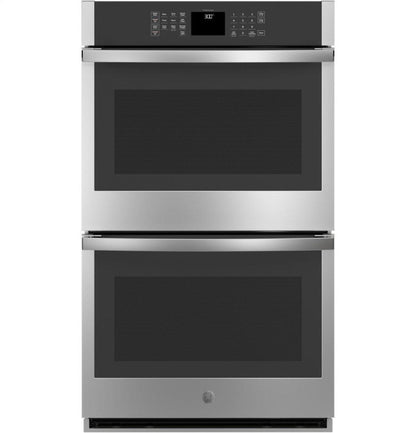 GE APPLIANCES JTD3000SNSS GE® 30" Smart Built-In Self-Clean Double Wall Oven with Never-Scrub Racks - JTD3000SNSS-KT