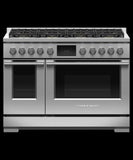 FISHER & PAYKEL RDV3488N Dual Fuel Range, 48", 8 Burners, Self-cleaning - RDV3488N-KT