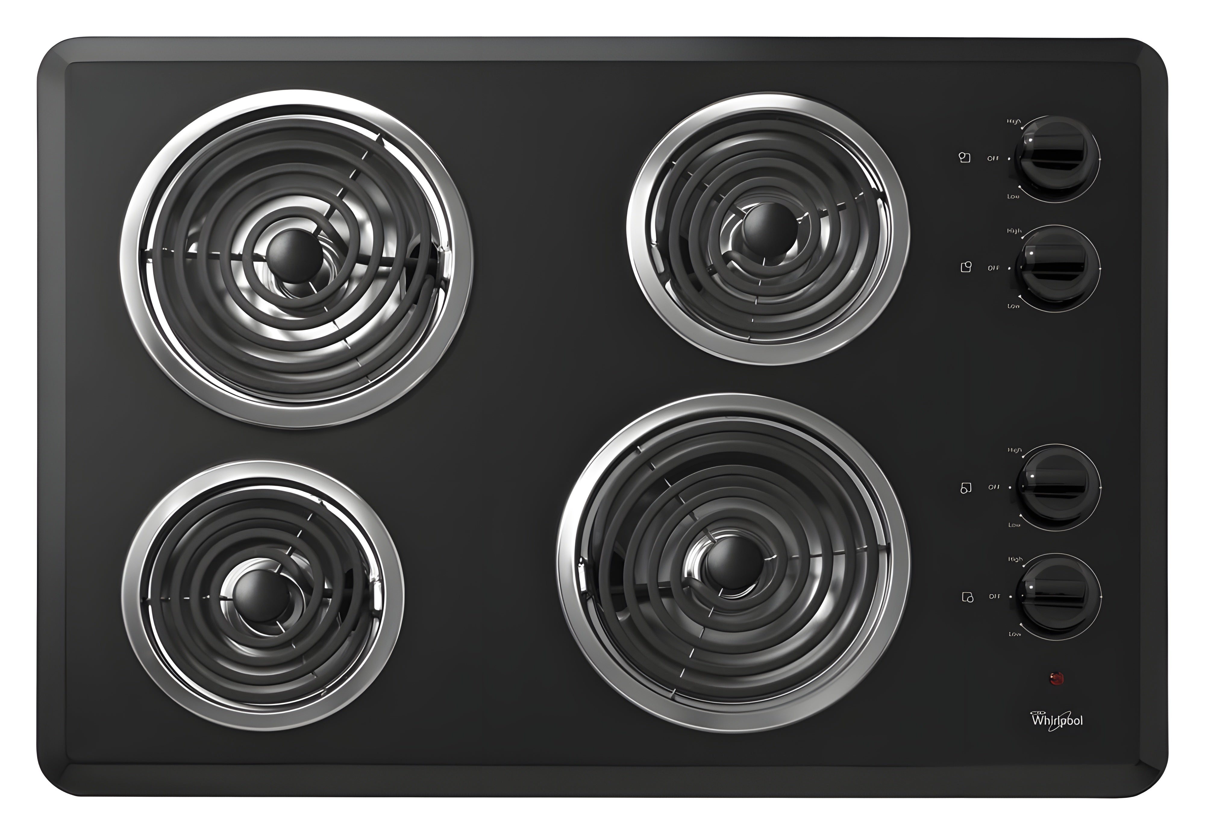 WHIRLPOOL WCC31430AB 30" Electric Cooktop with Dishwasher-Safe Knobs -  WCC31430AB