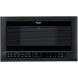 SHARP  1.5 cu. ft. 1100W Black Sharp Over-the-Counter Carousel Microwave Oven - R1210TY-KT