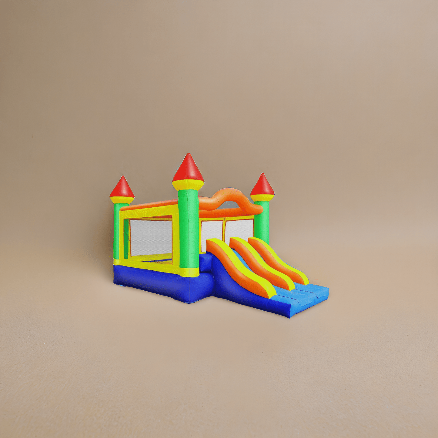 Commercial Mega Double Slide Castle Bounce House by Cloud 9