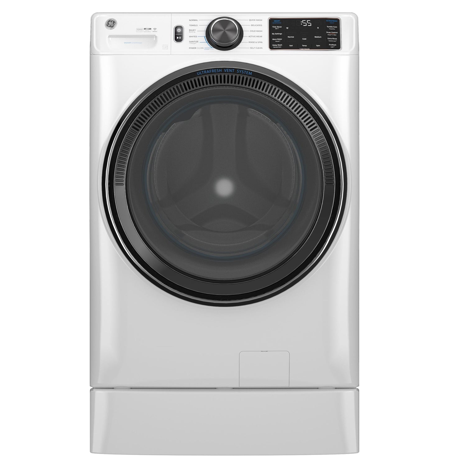 GE APPLIANCES GFW655SSVWW 5.0 cu. ft. Smart Front Load Washer - GFW655SSVWW-KT