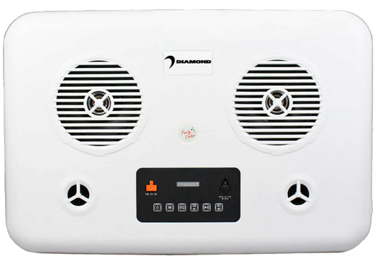 Diamond Audio Blue Cooler with 2-Way 6.5" Marine Grade Built-in Speakers - DACC65