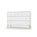 dadada Austin 5-Drawer Dresser - White/Natural