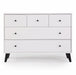 dadada Austin 5-Drawer Dresser - White/Natural